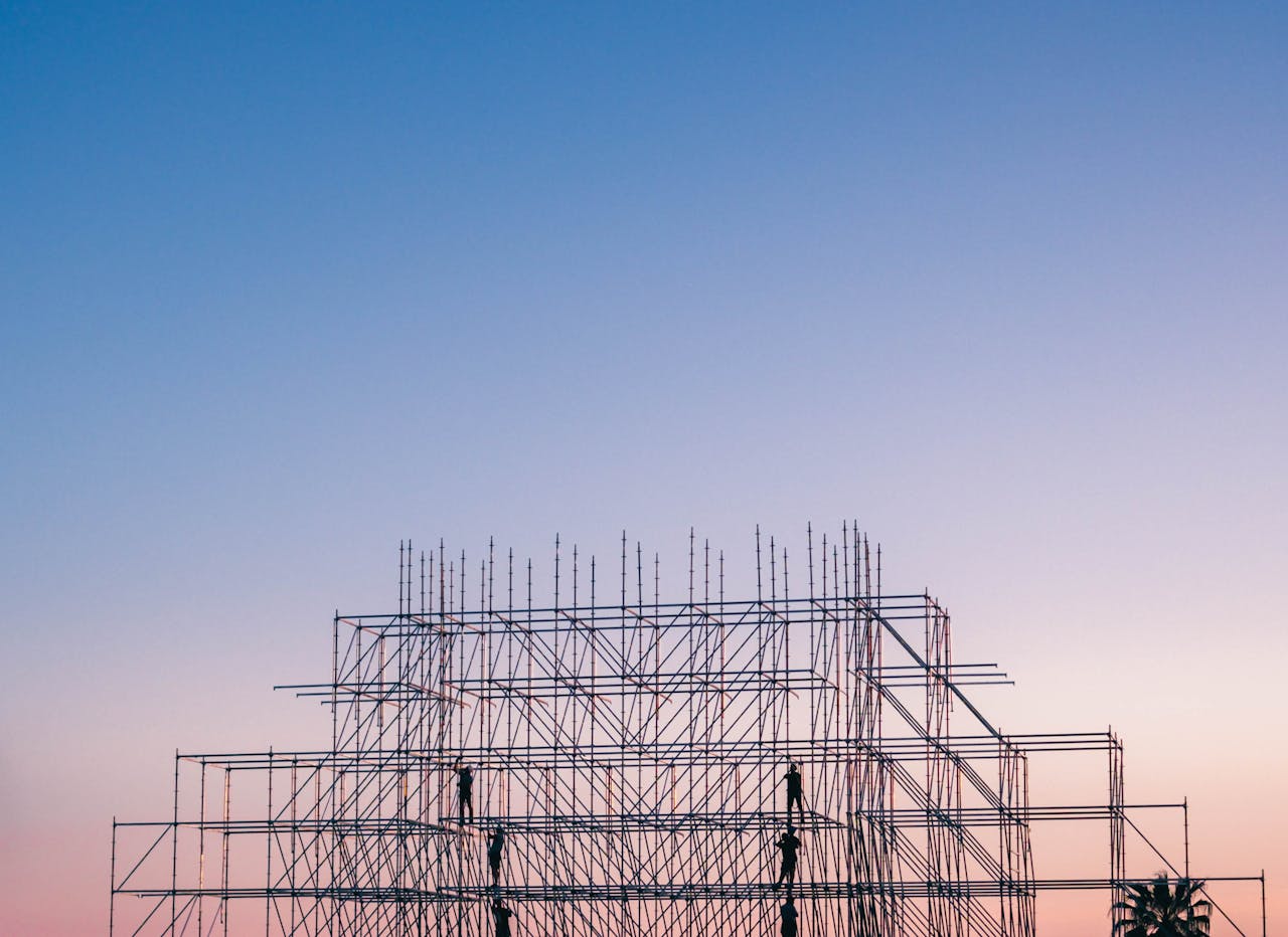 Glazed facade — Commercial scaffolding in Preston