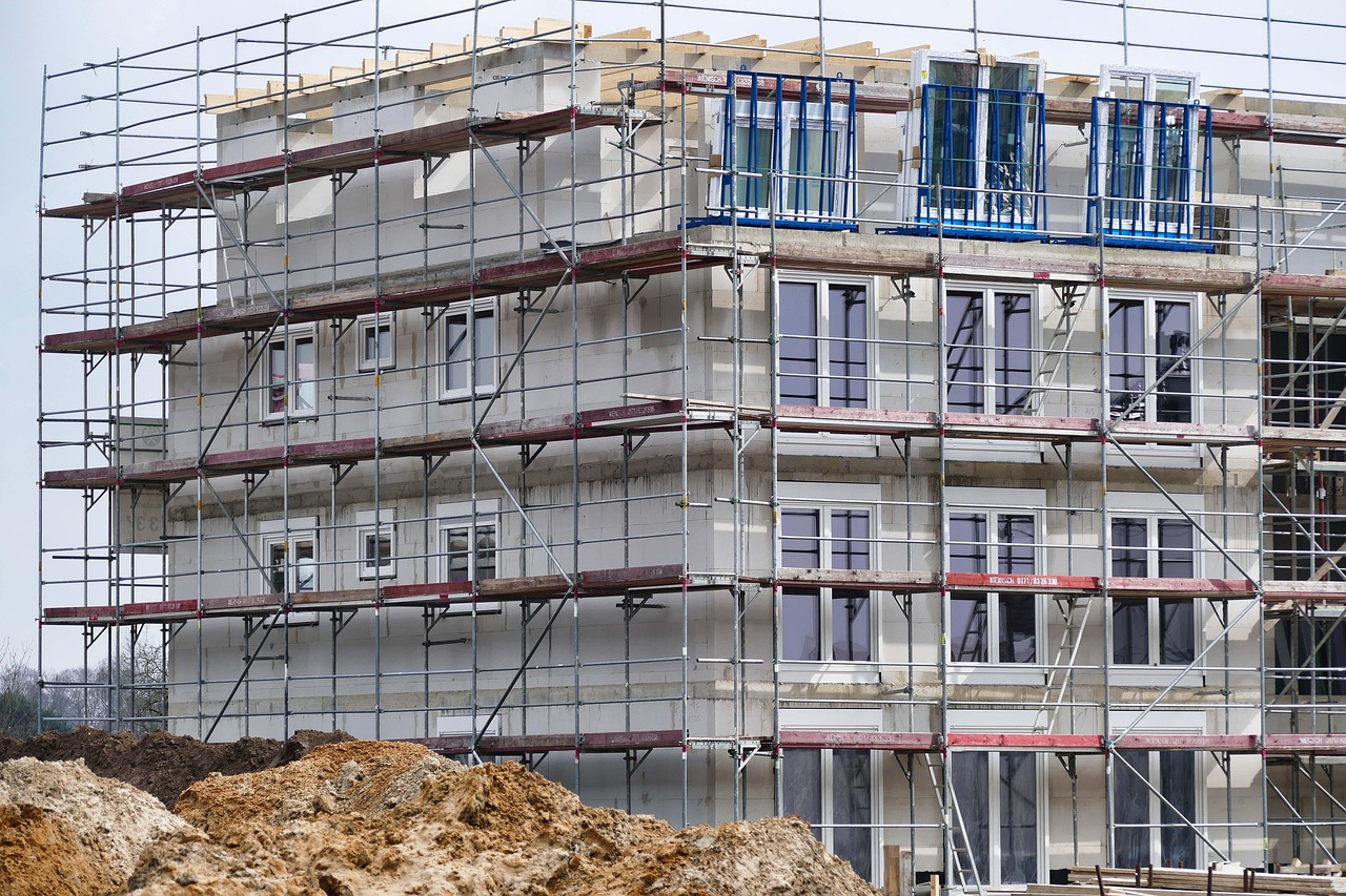 Spire protection — Temporary roofing scaffolding in Lancashire